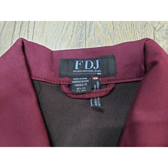 French Dressing Jeans Button Down Long Jacket Custom Fit in Canada Women's Large - Picture 3 of 5